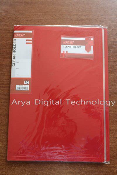 Jual Map Clear Holder Merah Folio Kenko Plastik Isi Sheet Ch Fc