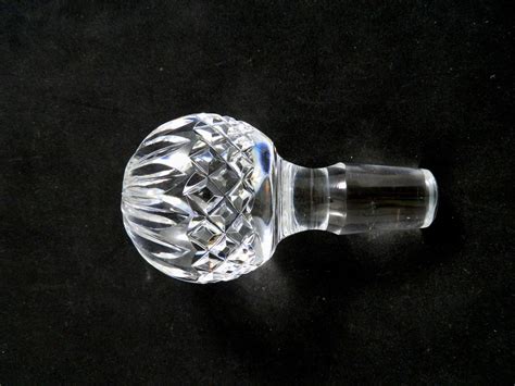 Waterford Crystal Decanter Stopper Only Colleen Lismore Spirit Ships