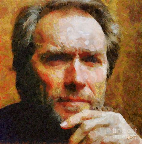 Clint Eastwood Painting By Elizabeth Coats Fine Art America