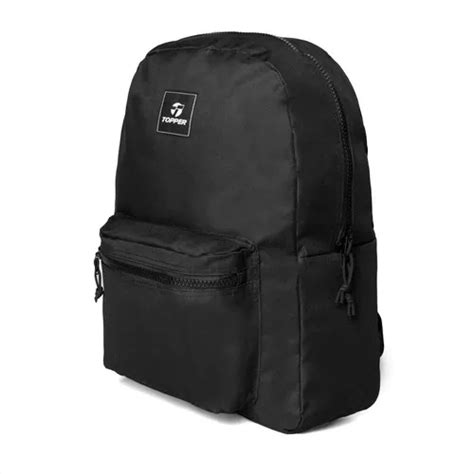 Mochila Topper Heritage P Notebook Casual Uso Urbano Color Negro