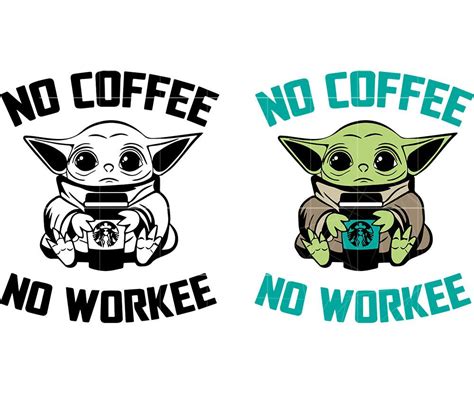 Baby Yoda Cup Svg