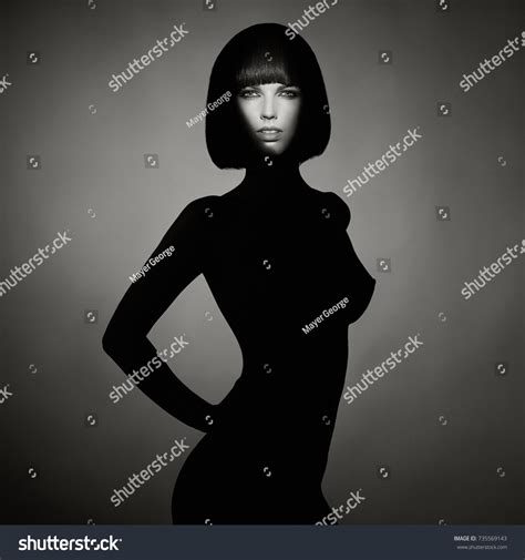 Black White Concept Fashion Photo Nude Stock Photo Shutterstock