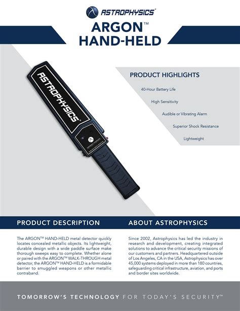 Argon Hand-Held™ - Astrophysics Inc