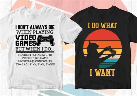 Video Games 50 Editable T Shirt Designs Bundle Svg Png Pdf Eps Files