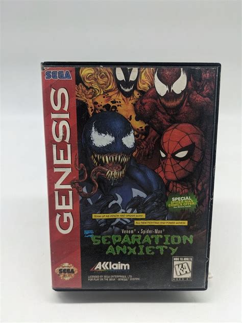 Spider Man Venom Separation Anxiety Value Gocollect Sega Genesis