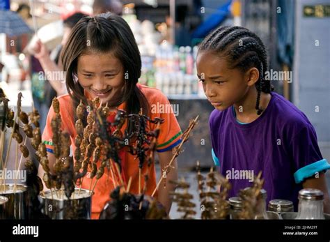 WENWEN HAN, JADEN SMITH, THE KARATE KID, 2010 Stock Photo - Alamy