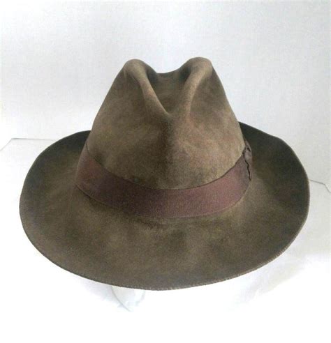 Vintage Mens Orvis Fur Felt Fedora Hat Large Usa Banjo Paterson Muir Woods Vintage Men Felt