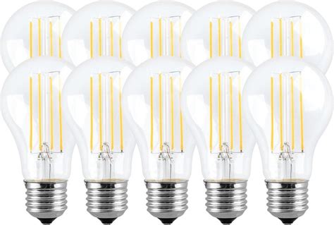 Harper Living 8 Watts A60 E27 Led Bulb Clear Warm White Dimmable Pack Of 10 Shopstyle Ceiling