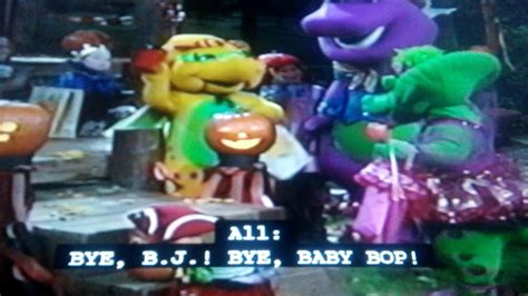 Baby Bop And Bj Leave From Barneys Halloween Party Youtube