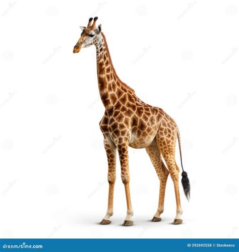 hyper realistic photograph   giraffe  motion stock illustration
