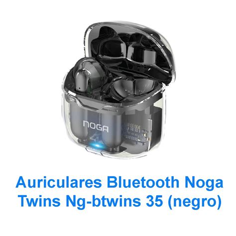 Auriculares Bluetooth Noga Twins Ng Btwins Negro Pgl Electr Nica