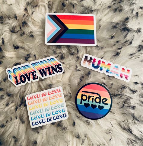 Pride Sticker Pack Lgbtq Sticker Pack Lgbtq Sticker Etsy