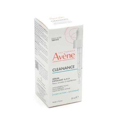 Avène Cleanance sérum exfoliant AHA Peaux sensibles à imperfections