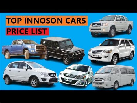 20 Innoson Cars Price List IVM Made In Nigeria YouTube