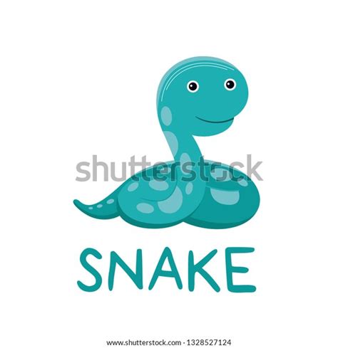 Hand Drawn Cute Snake Vector Illustration Stock Vector (Royalty Free ...