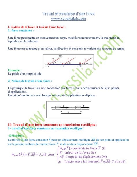 D Couvrir Imagen Travail Force De Frottement Formule Fr