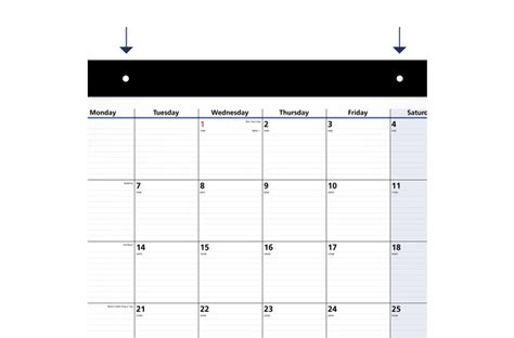 At A Glance® Quicknotes® 2025 Monthly Desk Pad Calendar Standard 21 3