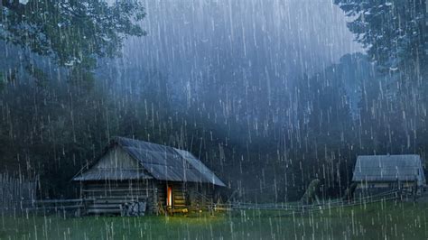 Barulho de Chuva Forte Sons de Trovão para Dormir Bem Som de