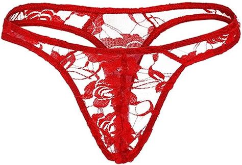 HZMM Mens Brief Thongs G Strings Underwear Lace Men S Lingerie Men S