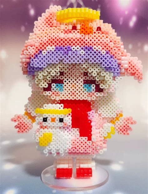 3d Perler Bead Digital Pattern Kawaii Jova Dolls Winter Etsy