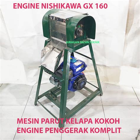 KOMPLIT Mesin Parutan Kelapa Mesin Parut Singkong Engine Nishikawa GX