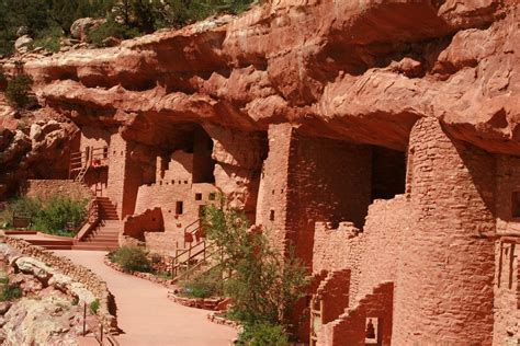 Manitou Springs Colorado Cliff Dwellings And Native American Dancers