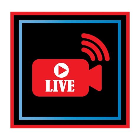 Premium Vector Live Broadcast Icon Logo Vector Design Template