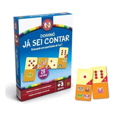 Jogo Educativo Dominó Já Sei Contar Shopee Brasil