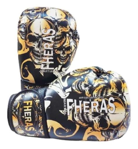 Luva Para Boxe E Muay Thai Mma Profissional Estampada Top Fheras Luva