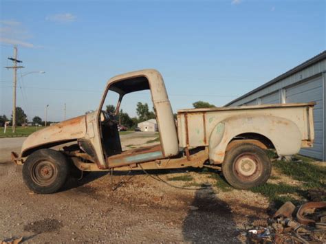 1949 Chevrolet 3100 Project Truck 118 S10 Frame Rat Rod Hot Rod Clear Ks Title For Sale