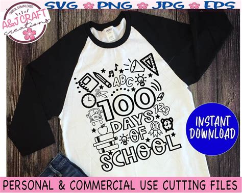 100 Days Of School Svg Teacher 100 Day Svg 100 Days Brighter Svg