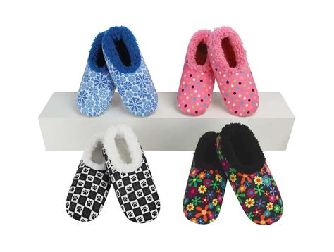 Womens Print Potpourri Snoozie Slippers Snoozies Borrego Outfitters