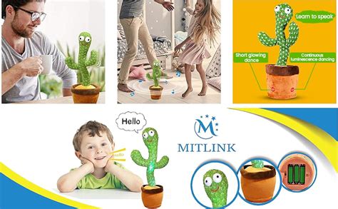 Amazon M Mitlink Dancing Talking Cactus Repeats What You Say