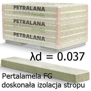 Wełna skalna garażowa fazowana gruntowana PETRALAMELA FG Petralana