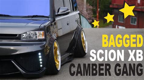 BAGGED SCION XB CAMBER GANG 370 FACTORY YouTube