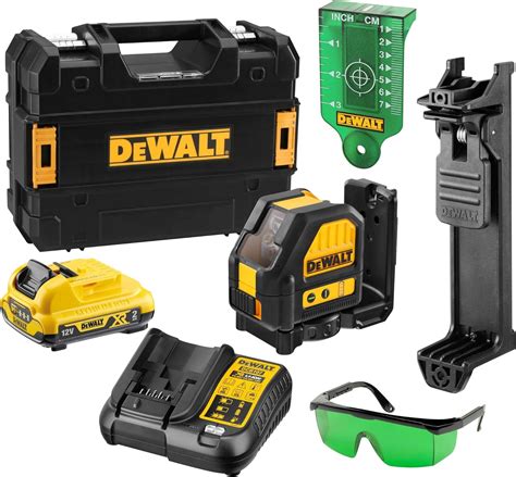 Dewalt Way Self Levelling Cross Line Green Beam Laser With Battery Xr