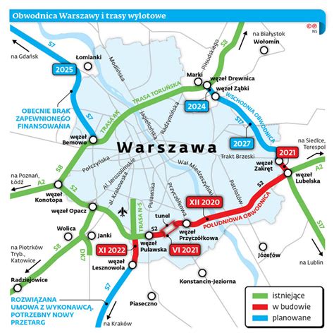 Południowa obwodnica Warszawy prawie gotowa Kiedy powstanie cały ring