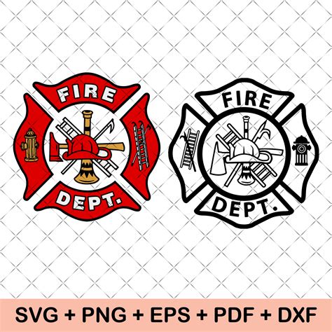 Fire Dept Svg Firefighter Svg Maltese Cross Svg Fireman S Inspire