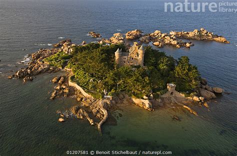 Stock Photo Of Chateau De Costaeres Ploumanach Cote De Granite Rose