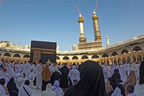 Foto Masjidil Haram Mulai Dipadati Jamaah Calon Haji