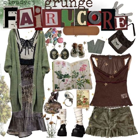 Grunge Fairycore Aesthetic Hippie Outfits Earthy Outfits Fashion