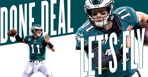 Eagles Agree To A Four Year 128 Million Extension With Carson Wentz