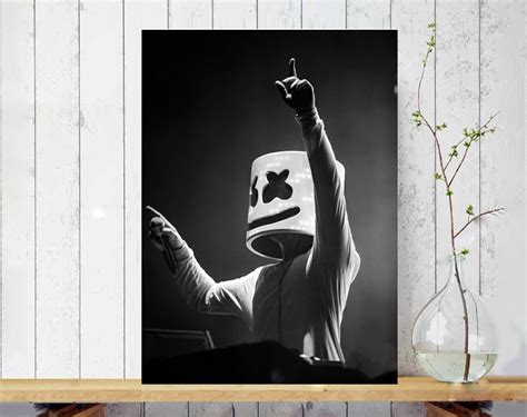 Marshmello Custom Poster Happier Print Poster Alone Poster Etsy