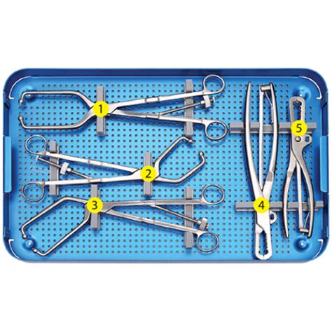 Pelvic Reconstruction Plate Instrument Set Orthopedic Drills