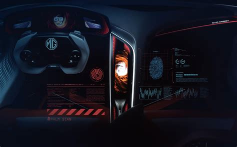 Futuristic Mg Cyberster Sports Car Concept Interior Revealed Ahead Of