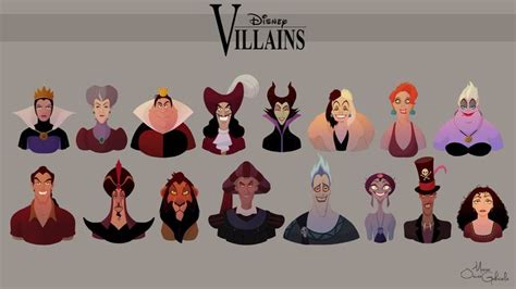 Disney Villains Collection Work In Progress By Mariooscargabriele