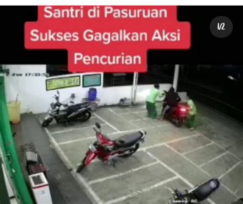 Video Viral Aksi Heroik 4 Santri Bersarung Gagalkan Pencurian Di Mini