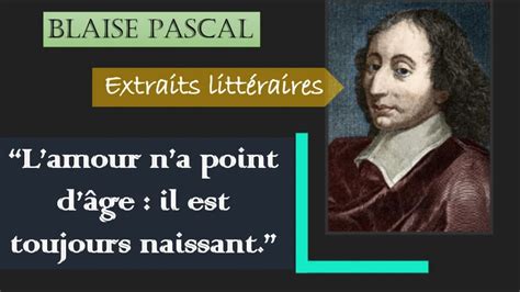 Pens Es De Blaise Pascal Extraits Litt Raires Blaisepascal Youtube