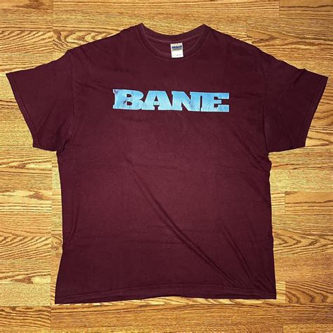 Gildan Mens Burgundy And Blue T Shirt Depop