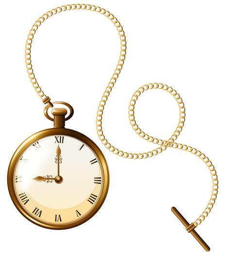 Gold Pocket Watch Clipart Clipground